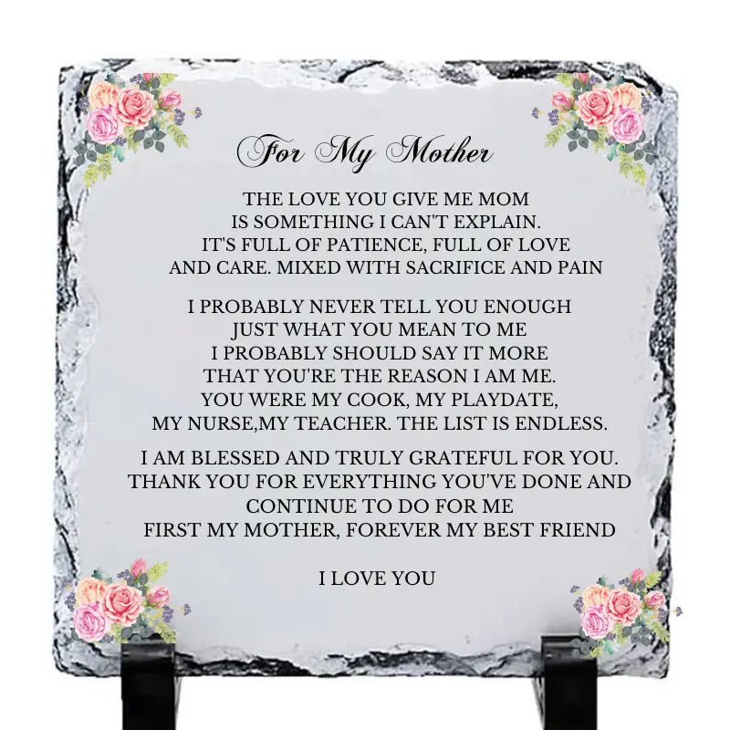 For My Mother Plaque - Image #1