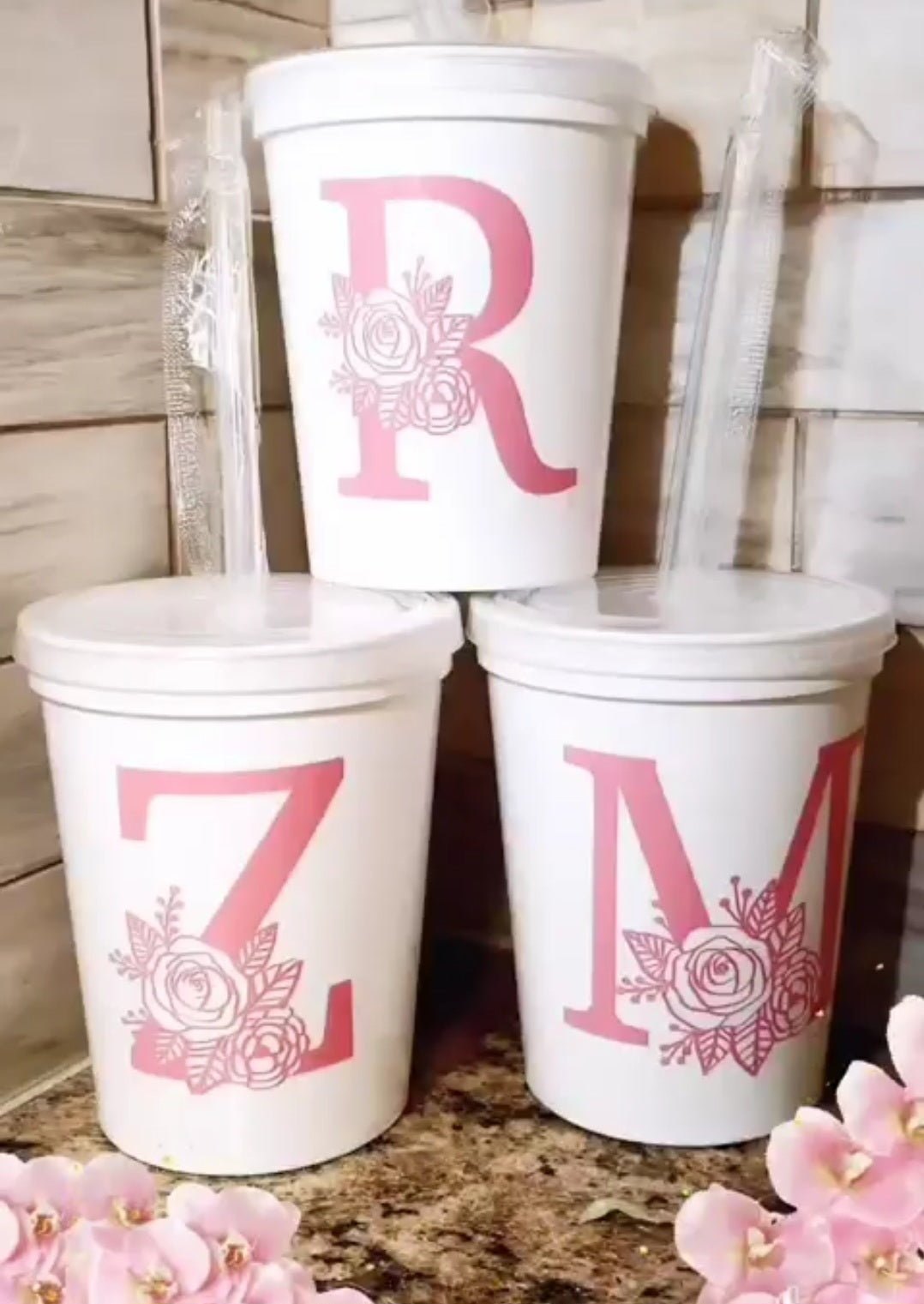 Initial 12 oz Cup