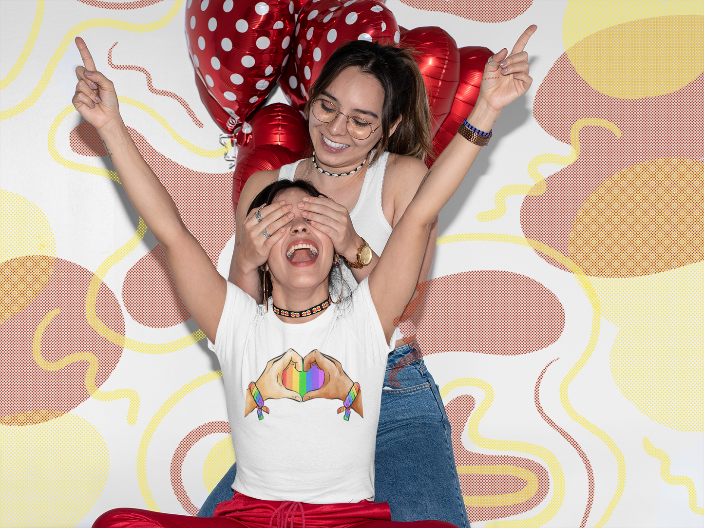 Heart Rainbow Tshirt