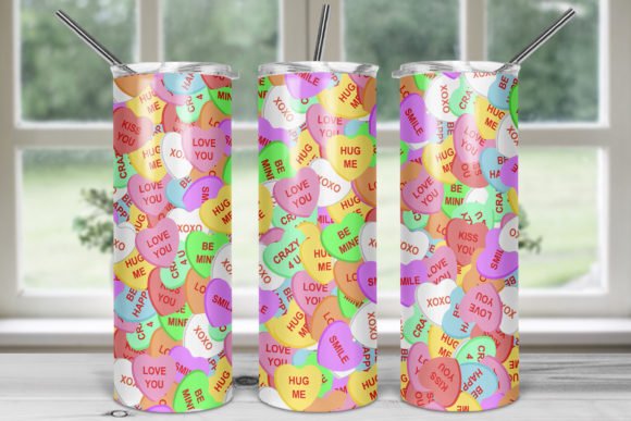 I love you valentines day hearts tumbler