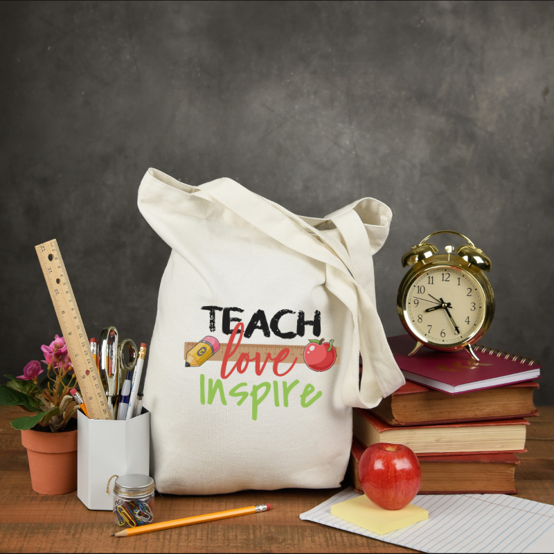 Teach,Love,Inspire Tote Bag