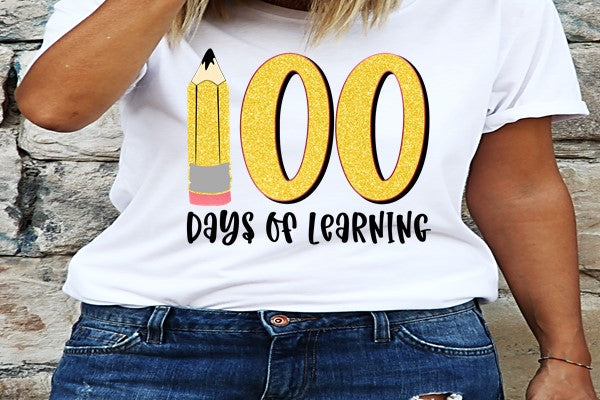 Kids 100 day of school shirt