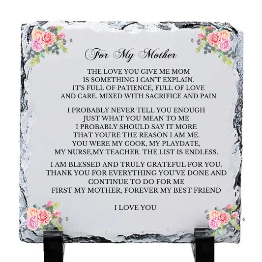 For My Mother Plaque - Image #1