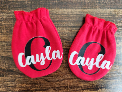 Personalized Baby Mittens