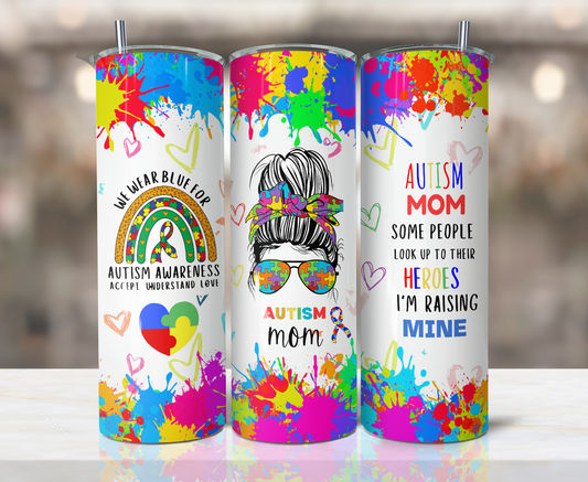 Autism  Mom Tumbler