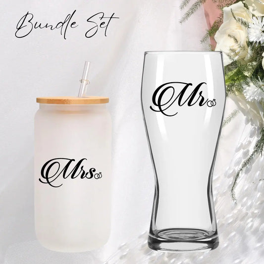 His and Hers Glass Set - Image #1