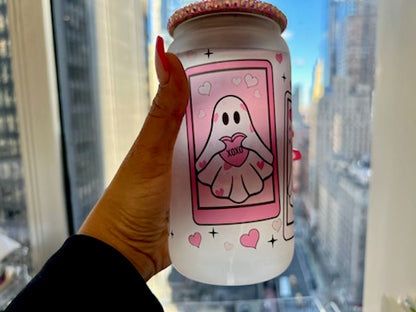 Ghostie Heart 16 oz Cup