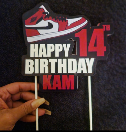 Sneaker Cake Topper