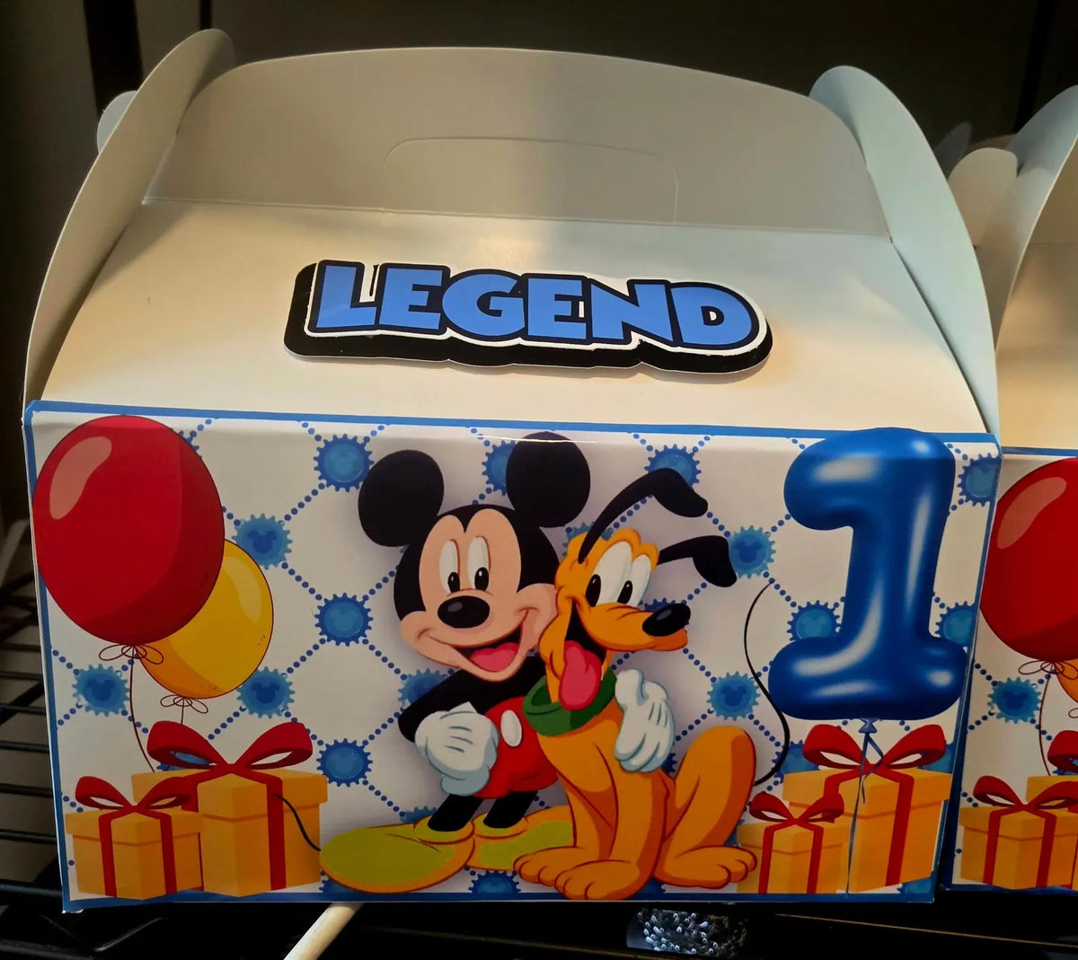 Mickey Themed Gable Boxes -Blue and White