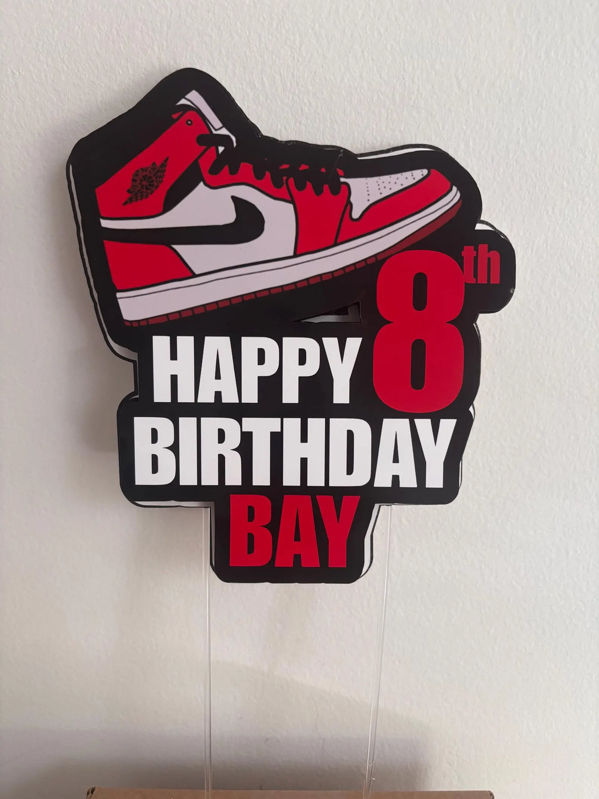 Sneaker Cake Topper