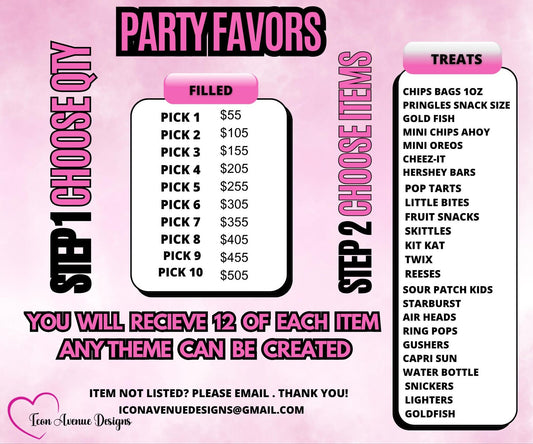 Custom Party Treats