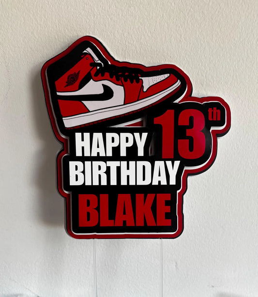 Sneaker Cake Topper