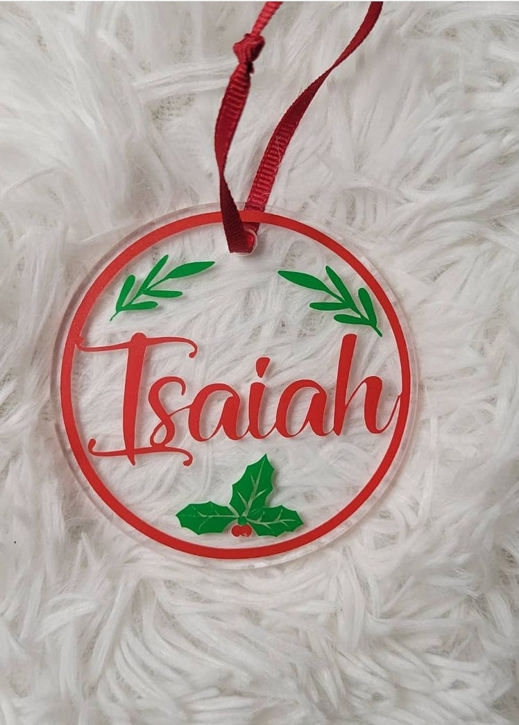 Personalized Acrylic Ornament