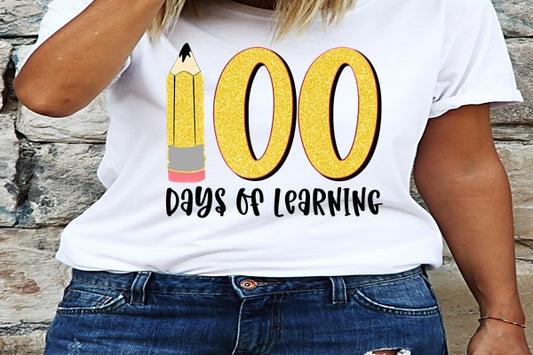Kids 100 day of school shirt